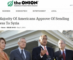 Inspired by The Onion, White House Petition Seeks to Send Congress to Syria