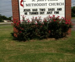 Controversy Ignites Over 'Jesus Had Two Dads' Church Sign