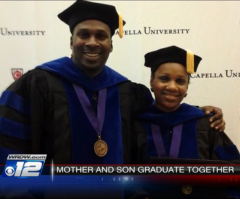Mother, High School Dropout Son She had at 13, Graduate Together With PhDs; Bible Helped Son Turn Life Around