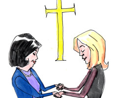 Miss Kay and Mrs. Kelly at 'Women of Joy'