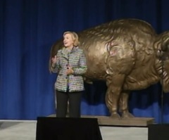 Hillary Clinton Heckled About Benghazi While Speaking at University in New York: 'You Let Them Die' (VIDEO)