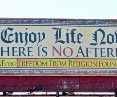 Atheist Billboard Sponsor: 'There Is No Afterlife' Message Is 'a Legacy for My Grandchildren'