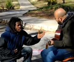 Homeless Man Joins Music Video for Powerful Impromptu Worship Session (VIDEO)