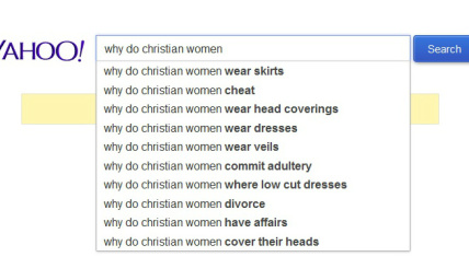 Web Users Want to Know: 'Why Do Christian Women Cheat, Wear Skirts, Cover Their Heads?'