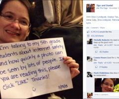 Elementary School Teacher Gets Over 4 Million 'Likes' on Viral Photo Teaching 5th Graders About Internet Safety