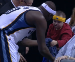 The NBA Does Care: Watch Memphis Grizzlies Star Zach Randolph Give Shirt Off His Back to Young Special Needs Fan