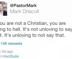 Mark Driscoll Fires Up His Detractors, Social Media-Minded Christians With 'Going to Hell' Tweet