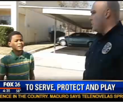 Heartwarming: Viral Video of Texas Police Officer Playing Game of Catch With Lonely Boy Shatters Antagonistic Police Stereotype