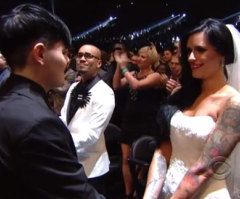 Grammy Awards 2014: Queen Latifah Officiates Mass Wedding With Gay Couples