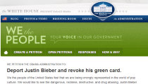 Petition to Deport Justin Bieber Has Over 105,000 Signatures; White House Must Respond