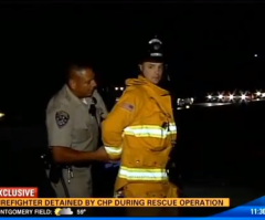 You Won't Believe the Reason Cops Arrested a Firefighter Trying to Help Victims of a Freeway Crash (Video)