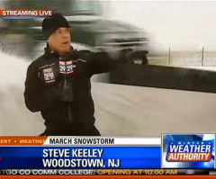 TV Reporter Nearly Killed by Snow Plow, Slammed With Snow, Keeps Reporting (VIDEO)