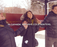 Bus Shelter in Canada Makes People Hold Hands if They Want Heat (VIDEO)