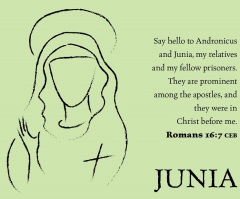 Women's History Month - Live The Bible: Junia Meme