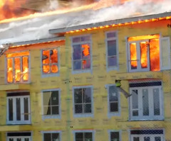 Houston Fire Department Saves Construction Worker From Top-Floor Inferno - See the Last-Second Rescue (VIDEO)