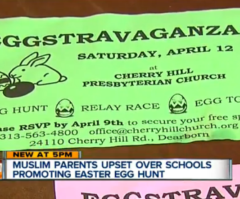 Muslim Parents Upset Over School's 'Eggstravaganza' Easter Egg Hunt Invite to Children
