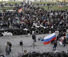 Fears Mount for Ukraine Breaking Apart After Pro-Russian Separatists Take Gov't Buildings, Declare Independence in Eastern Cities