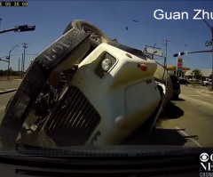 Concrete Truck Loses Control and Slams Into Minivan, No Serious Injuries - See the Jaw-Dropping Dashcam Footage (VIDEO)