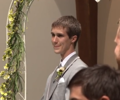 Groom Left Speechless at the Altar...See What His Amazing Bride Does for Him