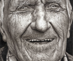 This 'Photo' of an Old Man is Actually an Insanely Amazing Drawing by a Teenager