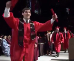 Robert Jeffrey Blank Tried a Backflip at His College Graduation - See the Unforgettable Result (VIDEO)