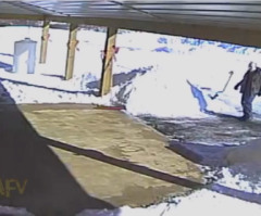 Watch This Snow Shoveler's Hard Work Get Wiped Out in the Most Hilarious and Unexpected Way (VIDEO)