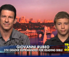 Giovanni Rubeo and Father React to Teacher Swornia Thomas Banning Student's Bible During Free Reading Time (VIDEO)