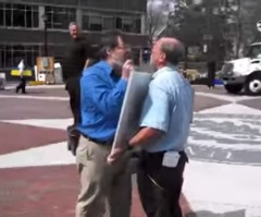 Darwinist Professor Blasted by Conservatives After Angrily Shouting, Swearing at Evangelists