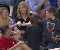 This Sneaky Boy Won a Girl's Heart at a Baseball Game - See His Hilarious Secret (VIDEO)