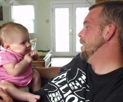 Hear This Adorable Two-Month-Old Baby Tell Her Daddy 'I Love You' - You'll Be Amazed (VIDEO)