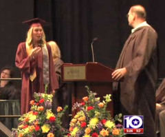 See the Heartwarming Surprise That Left This High School Graduate Sobbing Onstage (VIDEO)