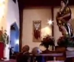 See the Religious Statue Ceremony With the Surprise Ending That Left a Church Shrieking (VIDEO)