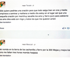 'Lord...Accompany Them in This Voyage;' Mexicans, Others, Pray to Cross US Border Illegally