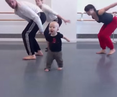 Adorable Baby Boy Makes Perfect Modern Dance Choreographer (VIDEO)