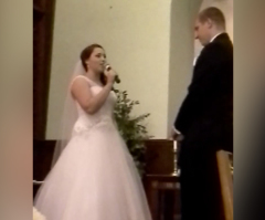 Bride Sings Their Love Story to 'Hallelujah' in Tearjerking Surprise at the Altar (VIDEO)