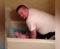 Dad Gets Caught Doing the Most Hilarious Thing for His Baby Boy - You'll Laugh Out Loud! (VIDEO)