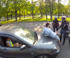 Bikers Attack Driver, But You Won't Believe How This Showdown Ended! (VIDEO)