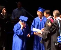 This Teen Refused to Walk at Graduation Alone for the Most Beautiful Reason (VIDEO)