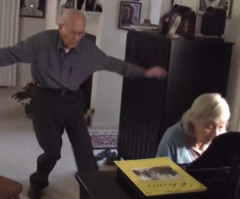 When His Wife of 56 Years Plays, This 91-Year-Old Can't Help But Dance!
