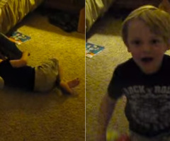 Father Walks in on 3-Year-Old Son, and What He Finds Will Warm Your Heart