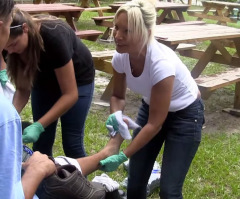 They Washed the Feet of the Homeless, But One Surprise Left a Volunteer in Tears