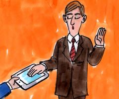 Swearing on a Digital Bible?