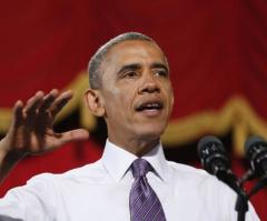 Obama Tells Israel-Supporting Heckler: 'I Believe In God, Thanks For The Prayer'