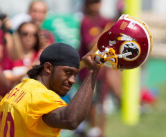 Robert Griffin III Turns 'Know Jesus' T-Shirt Inside-Out at Press Conference