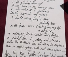 U2's Bono Wrote Poem for Billy Graham Based on Preacher's Life Journey