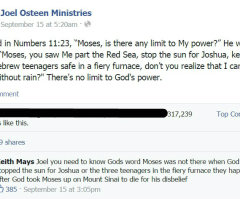 Joel Osteen Confuses Old Testament History? Ministry Facebook Page Suggests Moses Outlived Joshua, Knew of Daniel