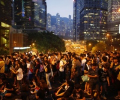 Massive Hong Kong Pro-Democracy Protests Continue on China's National Day