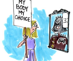 When a Pro-Choicer Sees the 'Baddie' in the Mirror