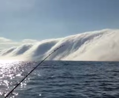 Wait Until You See How Mind-Blowing This Huge Fog Cloud Looks Over Lake Michigan (VIDEO)