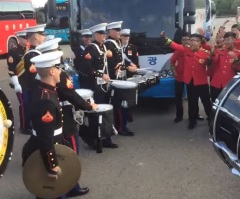 US Marine Band Battles the Republic of Korea Army Band – Can You Guess Who Wins?